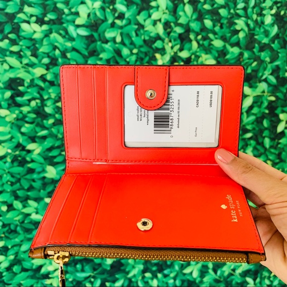 Kate Spade Hayes Small Wallet Tassel warm Ginger - Picture 7 of 7